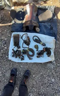 ست کامل زین اسب چرم قدیمی