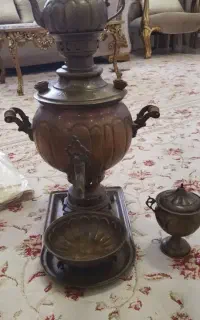ست سماوروقوری زغالی