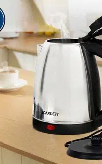 کتری برقی اسکارلت ۲ لیتری چای ساز استیل ضد زنگ