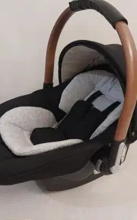 کریر دلیجان پارچه میکرو دسته فلزی رنگ کرم قهوه‌ای