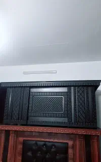 میز مدیریت وکیوم مشکی ۸۰×۱۸۰ ستون ۷۰ سانت نونو
