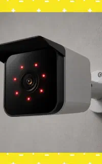 ماکت دوربین مداربسته با چراغ LED قرمز