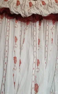 پرده. بهمراه چوب پرده اناق خواب