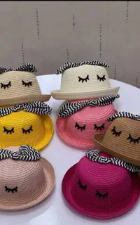 کلاه تابستانی دخترانه طرح فانتزی