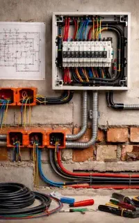 خدمات برق و سیم کشی مدرن صنعتی و خانگی