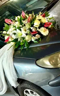 تزئین ماشین عروس درب منزل خودتان