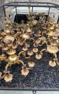 فروش و خریدار لوستر برنزی سالم و خراب