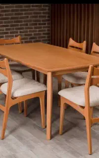نهار خوری 4 نفره چوبی ،میزغذاخوری چوب راش