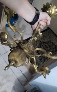 لوستر برنجی قدیمی