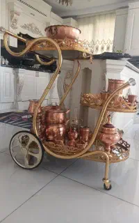 میزبار طلایی شیک و تمیز
