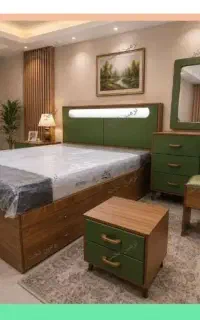 سرویسخواب کامل،، رنگ یشمی مدل مونا++