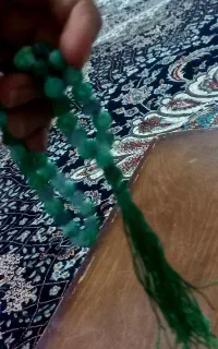 تسبیح فیروزه‌ای سنگی
