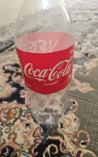 شیشه خالی نوشابه خانواده تمیز خودمون مصرف کردیم