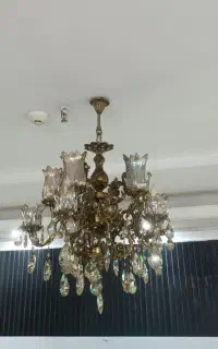 فروش وخرید لوستر برنجی (برنزی)واینه وشمعدانی