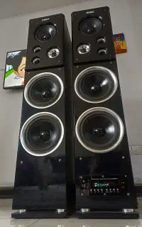 باند جفت اسپیکر ایستاده سیستم صوتی Rock
