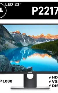 مانیتور 24 اینچ فول‌اچ‌دی استوک اروپا برند DELL