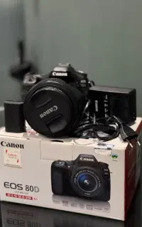 دوربین80Dcanon+لنز18-105