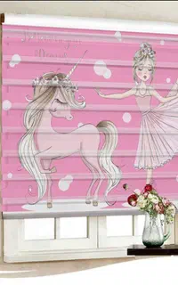 پرده زبرا چاپی عروسکی اتاق خواب  کودک