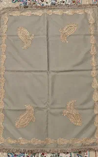 پارچه مخمل قدیمی گل دوزی شده درجه یک