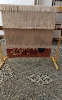 دار با تابلو نیمه بافته شده