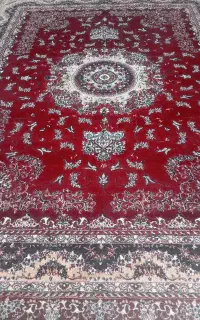 فرش 12متری 500شانه تمام نخ سالم بدون خال ایراد