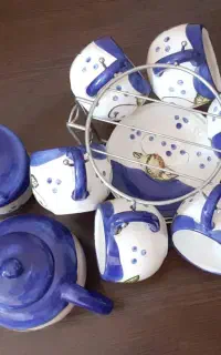 فنجان و نلبکی سرامیک  واردو خوری