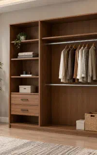کمد کلوزت مدل k009 ، تولیدی چوب و ام دی اف فرجی