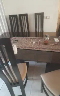 میز ناهار خوری ۸نفره فروش ب علت جابجایی جایی