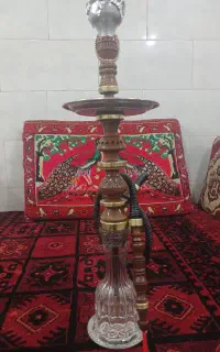 قلیان شاه توت برنجه کاری