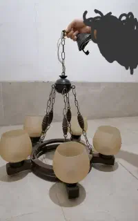 لوستر چوبی