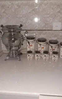 سماور با سرویسش