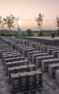 بلوک ۲۰ در ۴۰ واقعی و سیمان