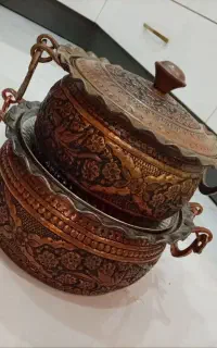 ست سرویس مسی دست ساز قلمکاری شده