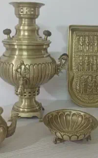 سماور تمام برنجی سایز سه لیتری