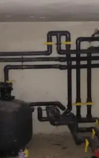 تاسیسات موتورخانه استخر جکوزی نصب پمپ  تعمیرمشعل