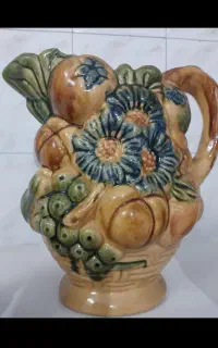پارچ و لیوان سفالی