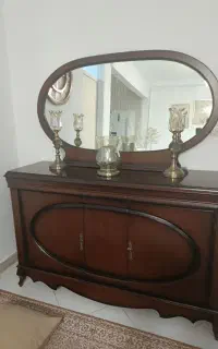کنسول چوبی با آینه