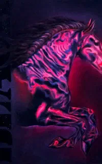 تابلو نقاشی رنگ روغن black beauty