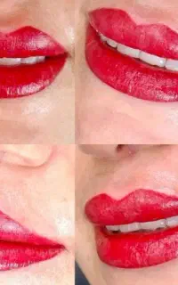 فیبروز ورژ لب دائم و خط چشم دائم(تتو بدن)