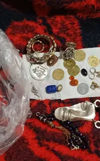 انگشتر سکه عتیقه گردنبند نگین