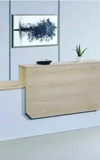 رسپشن درمانگاهی کانتر منشی میز پذیرش مطب آرایشگاه