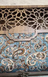 ظرف چوبی پذیرایی طرح ترمه