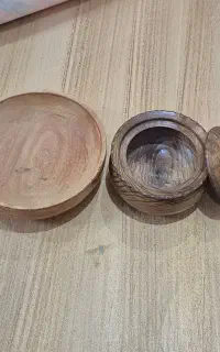 شکلات خوری و قندان چوبی