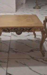 جلو مبلی چوبی عسلی