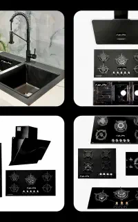 پک اقتصادی ارزان گازتوکار رومیزی هود سینک شیر X342