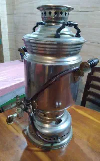 سماور گازی بزرگ در حد نو