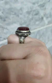 انگشتر طرح نقره