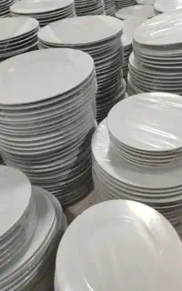 حراجی ظروف غذاخوری چینی سفید درجه یک