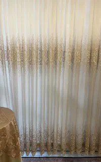 دو عدد پرده پارچه ترک