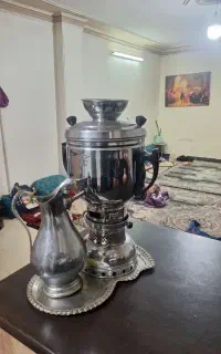 سماور قدیمی نفتی با سرویس